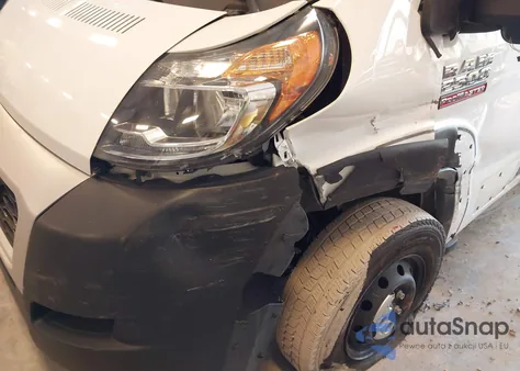 2022 Ram Promaster 2500 High Roof 159 Wb z USA, uszkodzony, nr VIN 3C6LRVDG7NE108631